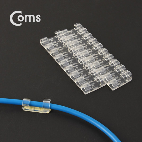 Coms 케이블 오거나이저(20ea) 고정 투명 클립