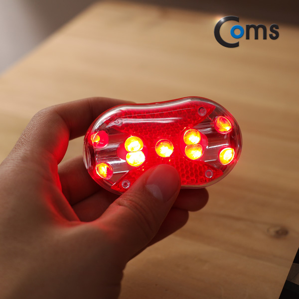 Coms 자전거 안전 점멸기, 전(3W)/후방(3LED)