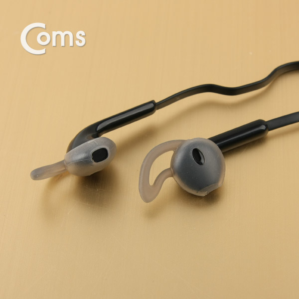 Coms 인이어 가이드 / 이어팟 이어팁 / 이어캡 / 이어후크 1Set(L/R) Black