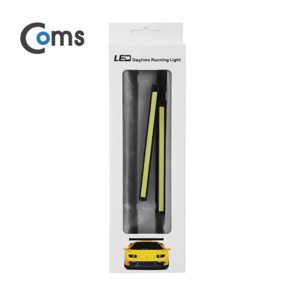 Coms 차량용 데이라이트(DRL), 자동차 LED 램프(White) 11cm