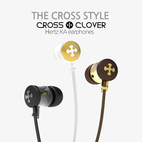 스마트폰 이어폰 CROSS CLOVER (화이트)