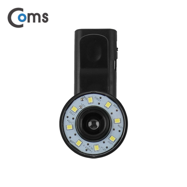 Coms 스마트폰 카메라 확대경(LED 라이트) 셀카 렌즈, 미백 효과(조명빨)