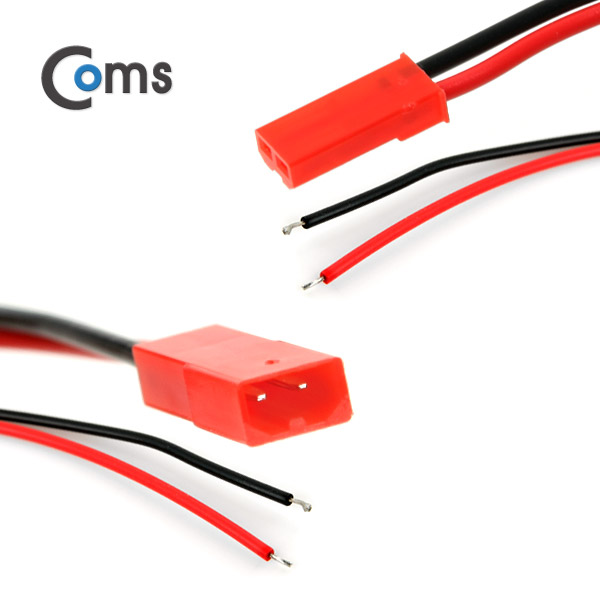 Coms 점퍼 / 점퍼선 케이블(2P) 연장 30cm, Red