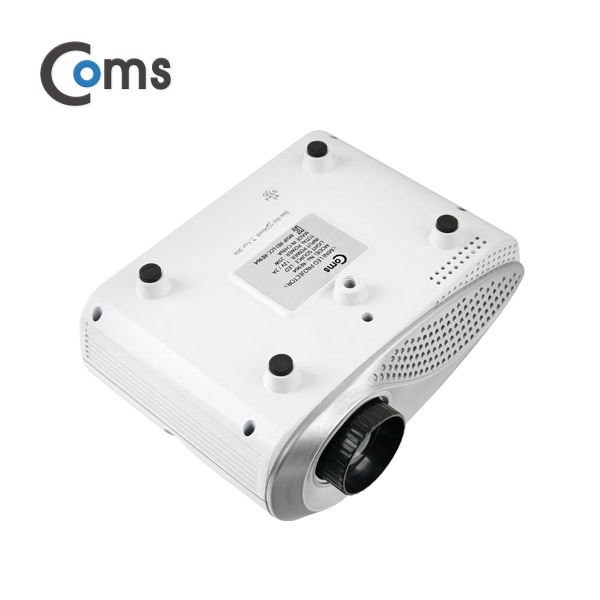 Coms 미니 프로젝터 480x320/60 Lumens, HDMI/VGA/USB/SD/AV/오디오 out 지원