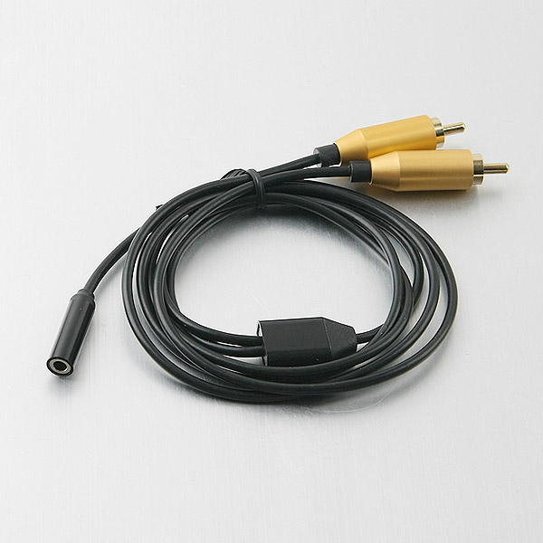Coms 스테레오 젠더 Y형(3.5 F/RCA Mx2) Metal(2RCA)/Stereo
