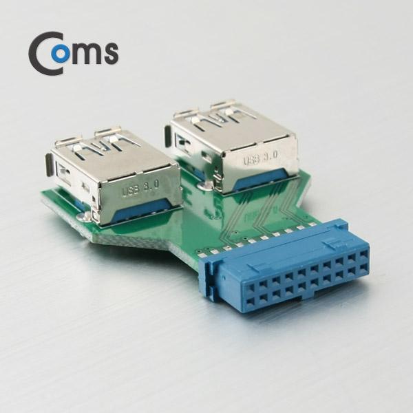 Coms USB 포트 3.0 (20P to 2port USB) 좌우젠더형