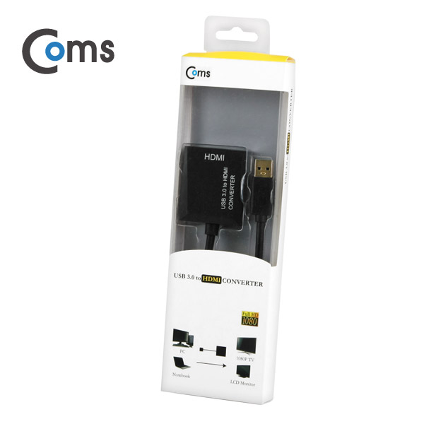 Coms USB 3.0 컨버터(HDMI) 1920*1080 지원 / PNP 지원, Win7,8,10 지원