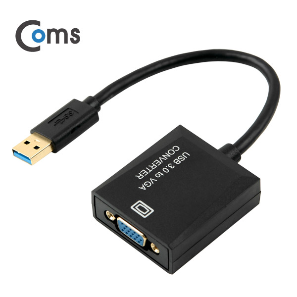 Coms USB 3.0 컨버터(VGA) 1920*1080 지원 / PNP 지원, Win7,8,10 지원