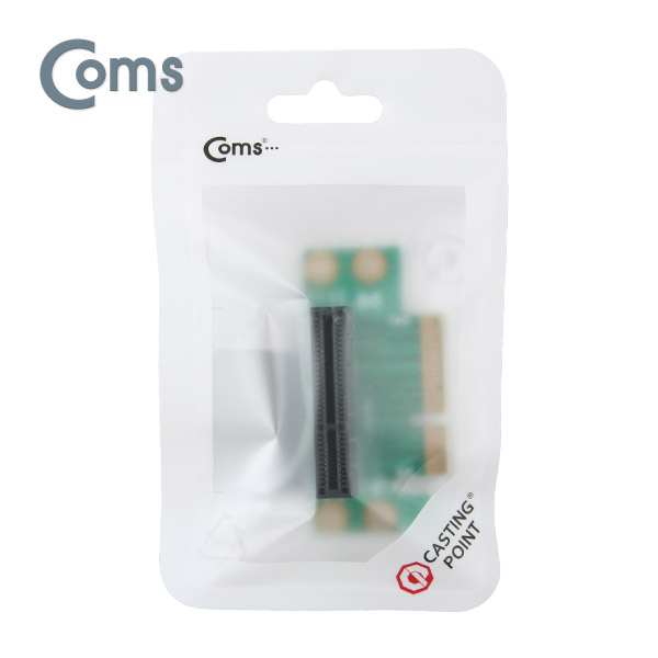 Coms Express PCI 연장 아답터(4X배속) Short, ㄱ자꺾임(꺽임)