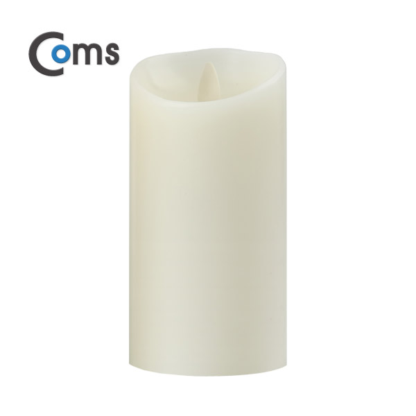 Coms 전자 촛불, LED 양초 (소) 76 x 147mm (AAA 건전지 x3개 사용)