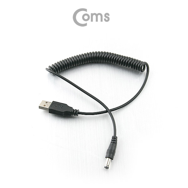 Coms USB 전원 케이블(스프링/DC 5.5 x 2.5)