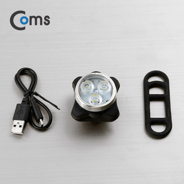 Coms 자전거 안전 점멸기(HJ-030), White Light, USB 충전 /LED