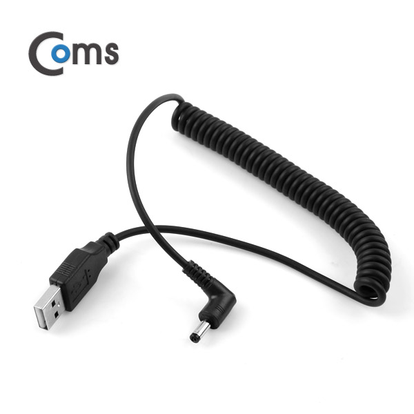 Coms USB 전원 케이블(스프링/DC 4.0 x 1.7), DC 꺾임(꺽임)
