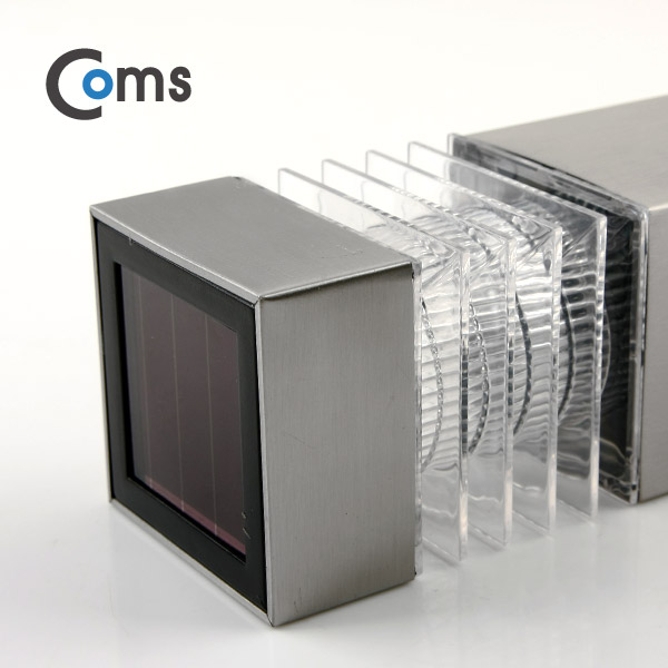 Coms 태양광 정원등/가든램프 (LED/White), Silver(스테인레스 재질) / LED 램프
