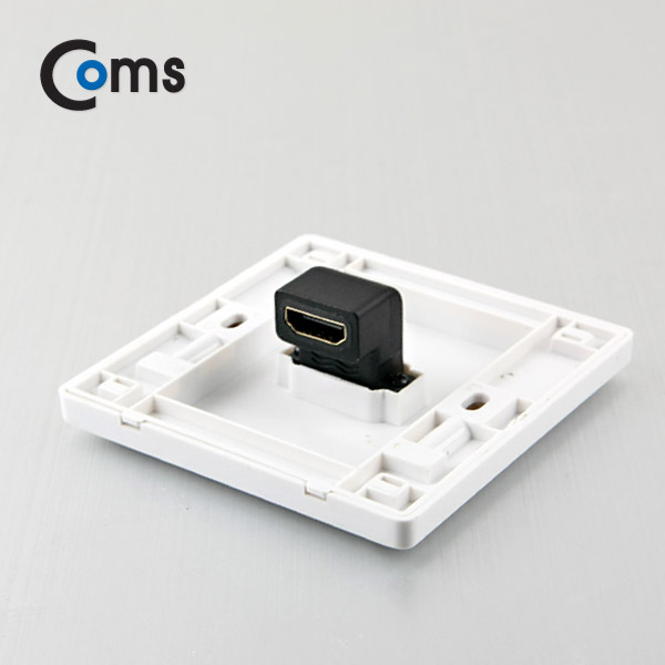 Coms HDMI 월 플레이트 (HDMI F/F) 1P, 꺾임형(꺽임)