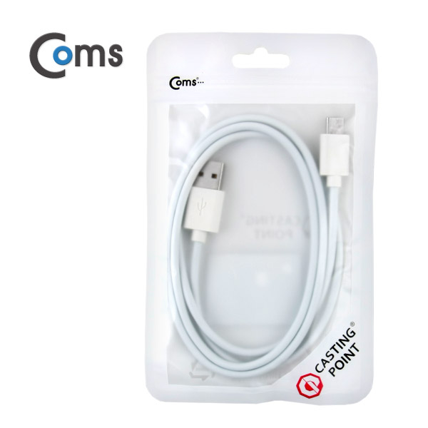 Coms USB 3.1 케이블 (Type C) 1M, White