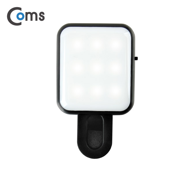 Coms 스마트폰 카메라 램프, 클립형 LED 라이트