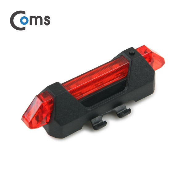 Coms 자전거 LED 안전 점멸기, USB 충전, Red