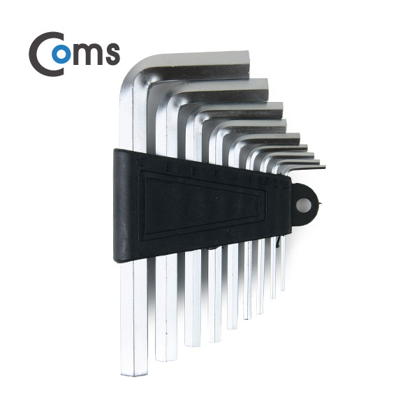 Coms 코텍스 육각렌치(K-383) 9P (특수강, PVC)