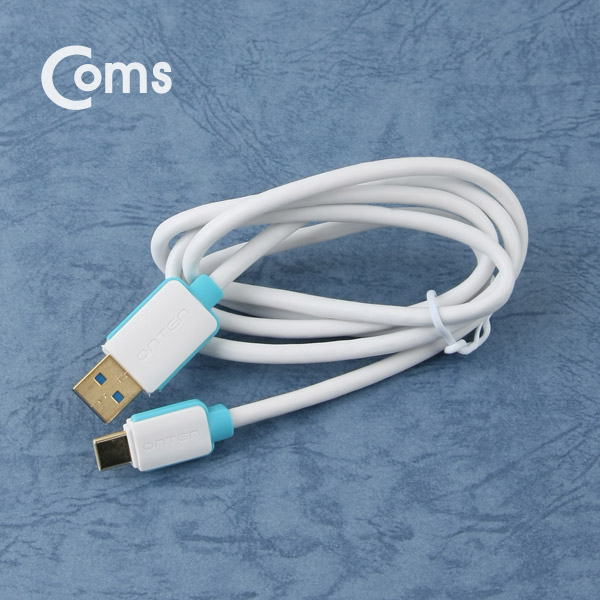 Coms USB 3.1 케이블 (Type C) USB 3.0 A(M)/C(M) 1M, White