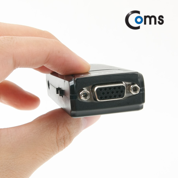 Coms 디코더 (AV to VGA) 컴팩트형, 비디오(RCA) to VGA