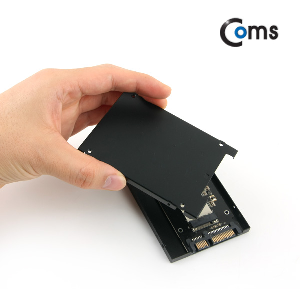 Coms SATA 컨버터(M.2 to SATA) Black / Metal 케이스
