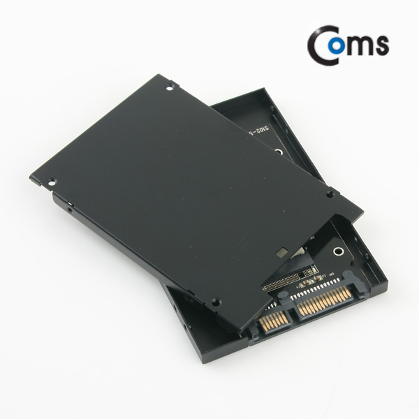 Coms SATA 컨버터(M.2 to SATA) Black / Metal 케이스