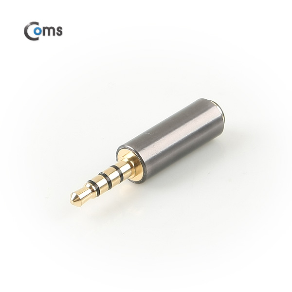 Coms 이어폰 젠더(4극 M/F연장) Gray (IOS 스마트폰 전용)