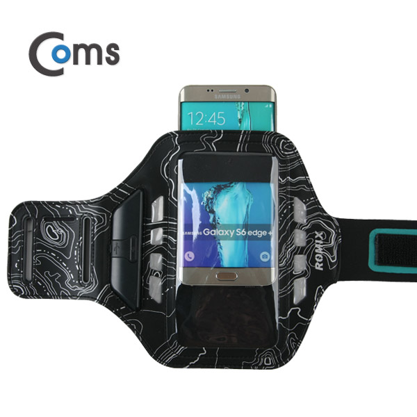 Coms 스마트폰 암밴드(5.5형/LED), Gray - 갤노트/A사 스마트폰 6/7 P / iOS 스마트폰
