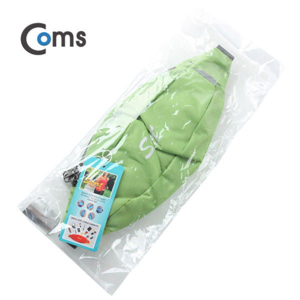 Coms 레저용 포켓, 크립 고정/Green - 허리벨트/파우치형