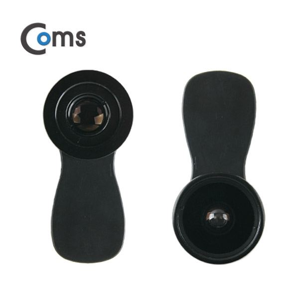 Coms 스마트폰 카메라 확대경(2 in 1) Black - Macro/Wide