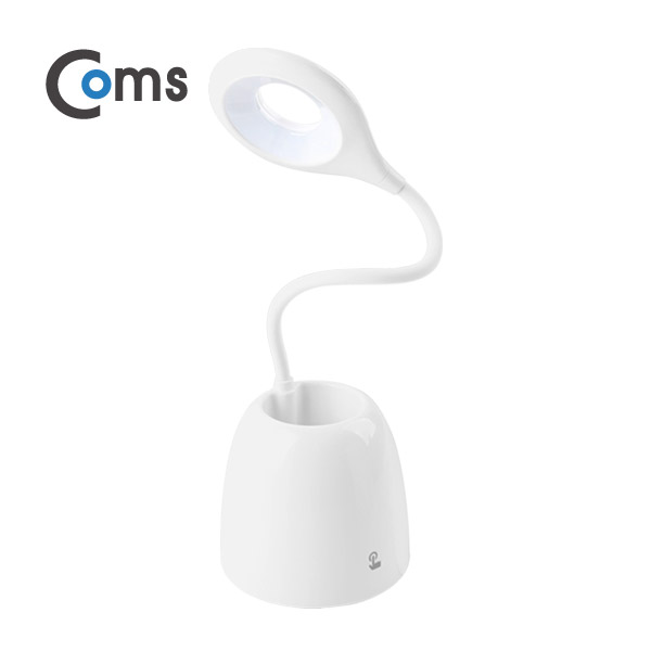 Coms USB 램프(충전식) 원형 LED/터치 on, 펜보관