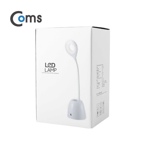 Coms USB 램프(충전식) 원형 LED/터치 on, 펜보관