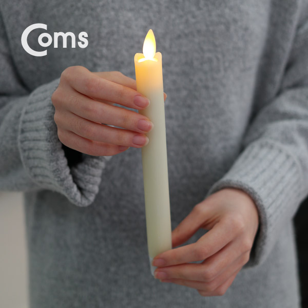 Coms LED 촛불 2개 1세트 / AAA건전지 사용