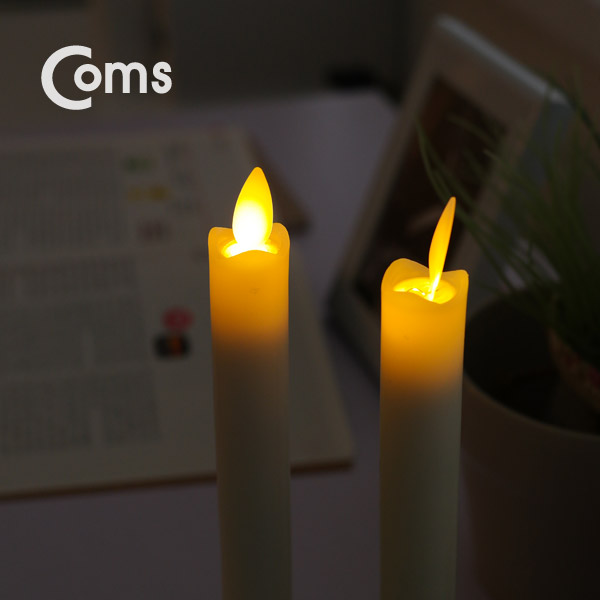 Coms LED 촛불 2개 1세트 / AAA건전지 사용