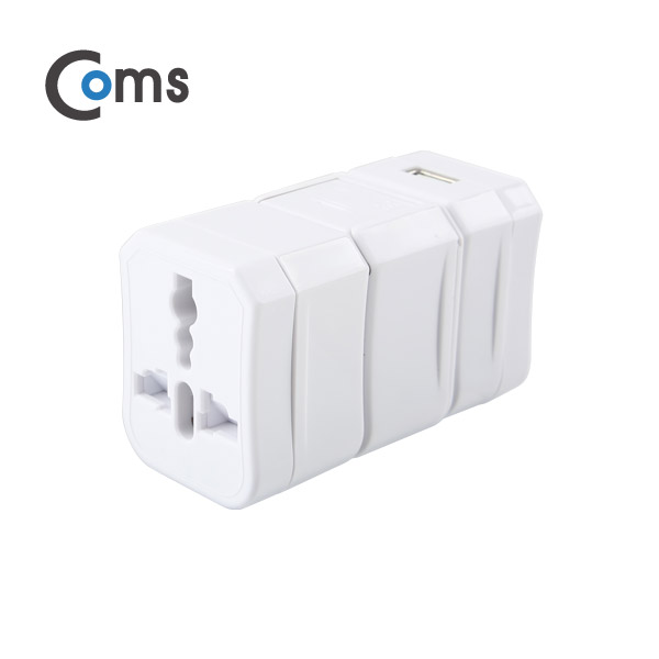 Coms 전원(AC) 변환용-다기능 / 멀티 / USB 1P / 직사각형, 연결합체용
