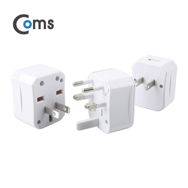 Coms 전원(AC) 변환용-다기능 / 멀티 / USB 1P / 직사각형, 연결합체용
