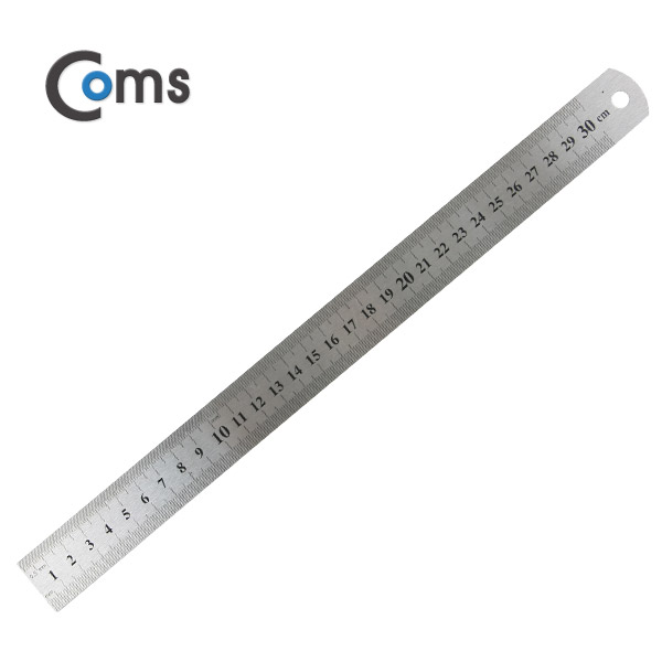 Coms 철제 자, 30cm (스틸)