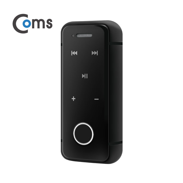 Coms 블루투스 리시버 BT4.1 3.5mm 스테레오, 리모트 컨트롤, 진동 지원 / 검정 / evn1