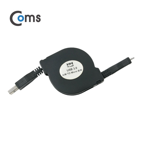 Coms USB 3.0 케이블(자동감김), WU03 - A(M)/Micro B(M) 1.5M
