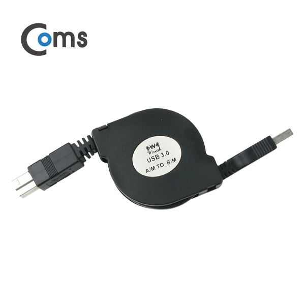 Coms USB 3.0 케이블(자동감김), WU04 - A(M)/B(M) 1.5M