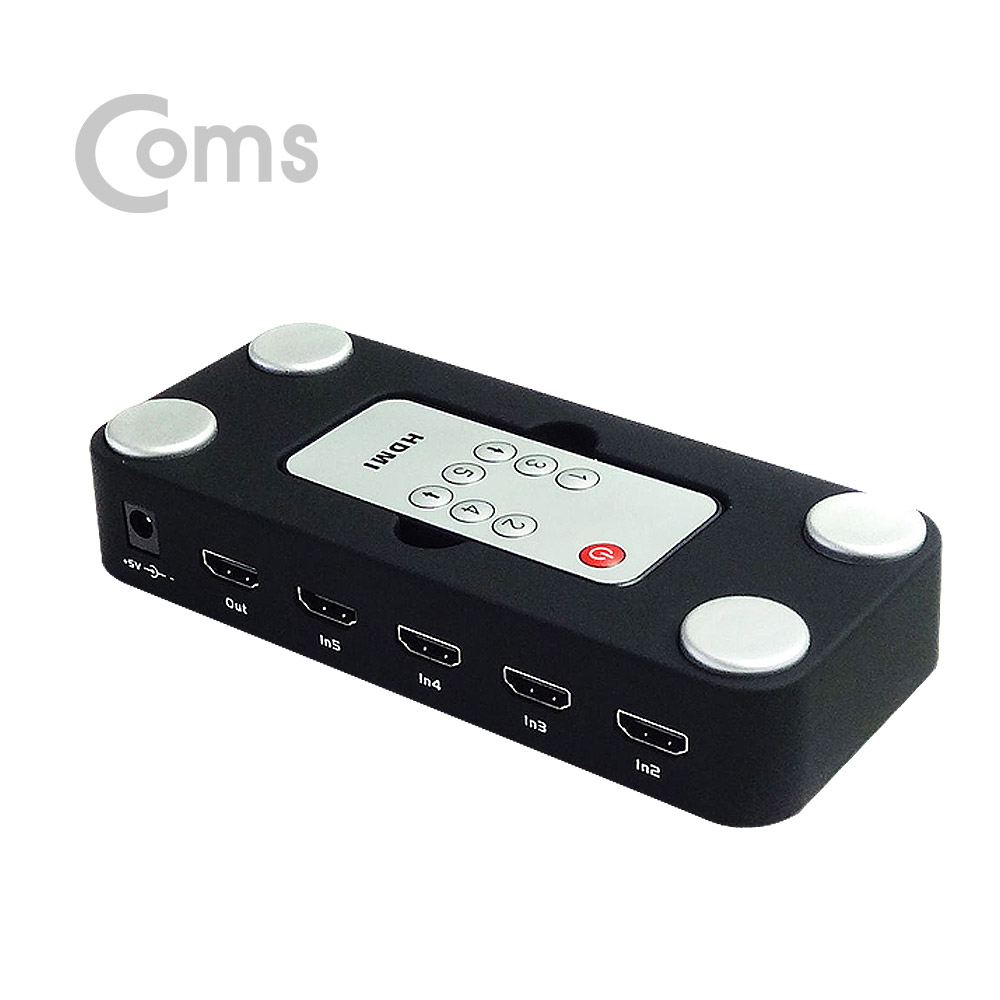 Coms HDMI 선택기 ( 5:1 ) / 3D / 리모콘