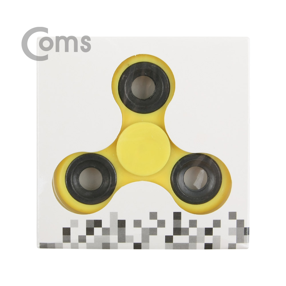 Coms 피젯스피너, 삼각날(Triple) Yellow / 피젯토이 / 키덜트 장난감