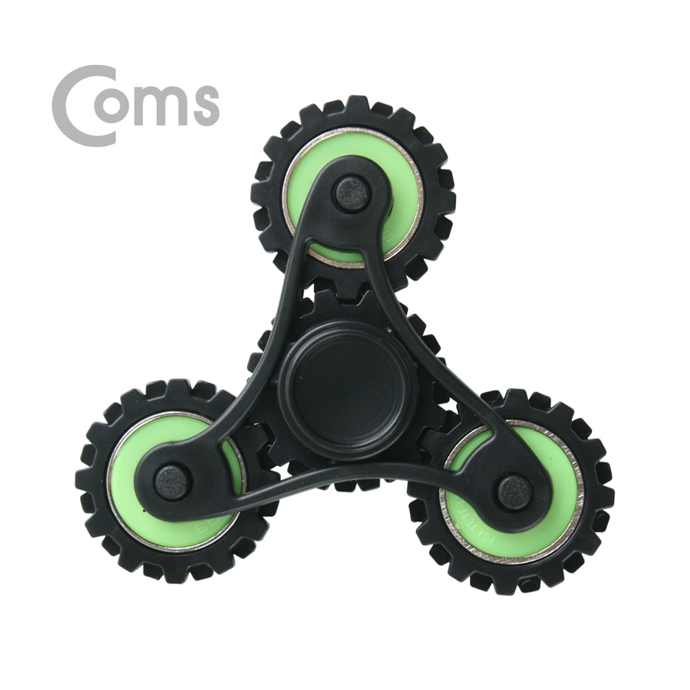 Coms 피젯스피너, 삼각날(Triple) Green /피젯 토이 / 키덜트 장난감