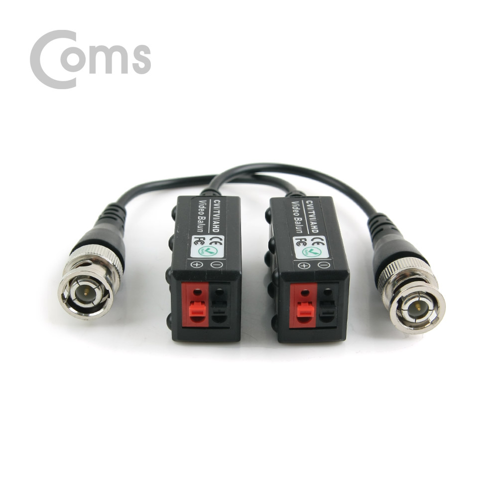 Coms BNC 리피터(Balun), CCTV 신호연장/사각 (UTP 푸시 타입, CVI/TVI/AHD)