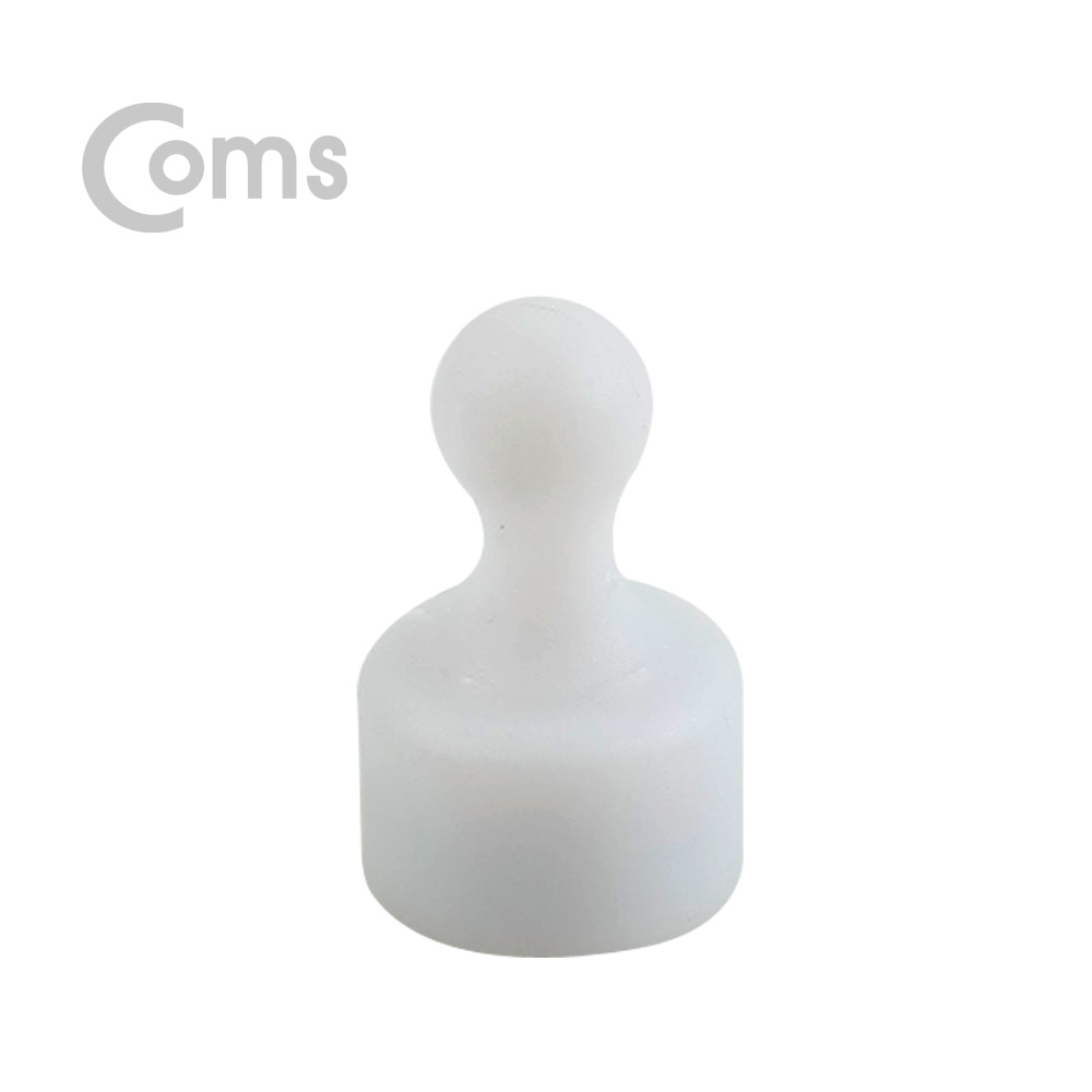 Coms 자석(체스형)-메모지 고정, White/마그네틱