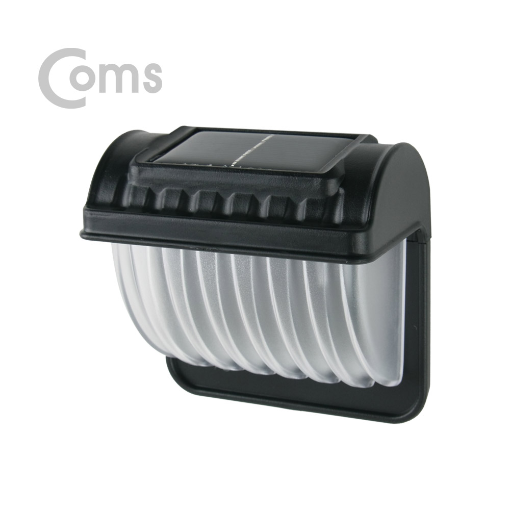 Coms 태양광 LED 정원등/가든램프(1LED/White) 벽면 거치형 / LED 램프