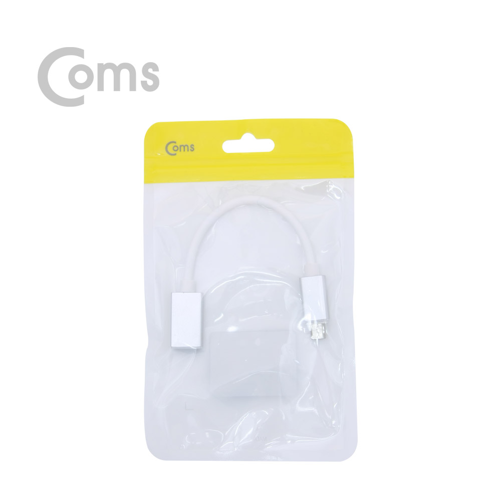 Coms 안드로이드 OTG젠더(USB A-F / Micro 5P-M) 20cm Silver/Metal/5Pin