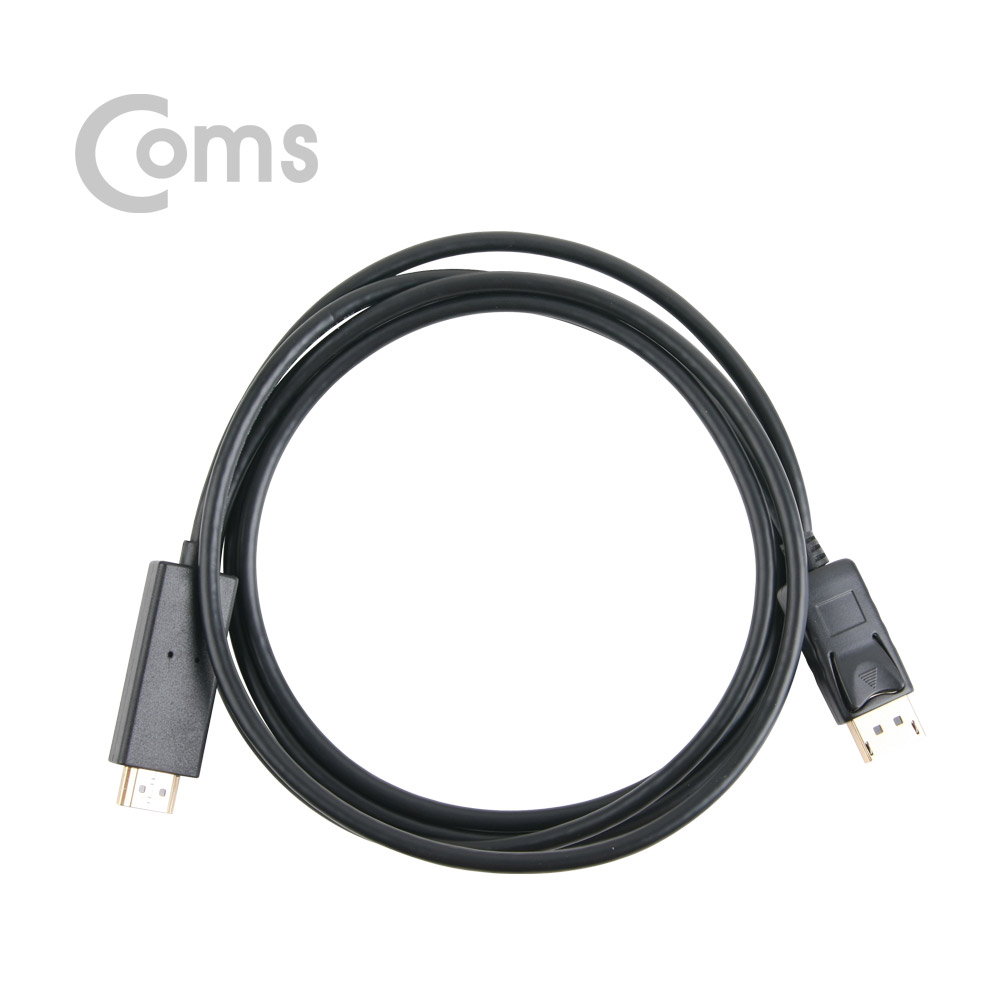 Coms 디스플레이 포트 to HDMI 케이블 DP 1.2지원/ 4K(30Hz) 지원 / 2M/DisplayPort