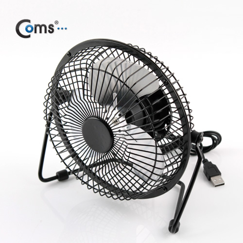 Coms USB 선풍기 (상하조절),Metal Black/대형-20cm